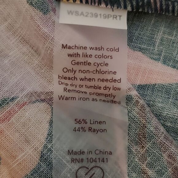 NWT CALIA Oversized Long Sleeve Button Down Cover Up Size S - Picture 10 of 10